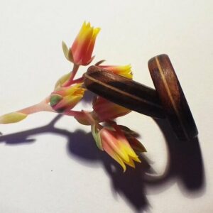 Anillo de madera Silencio I combinación de nogal y pino