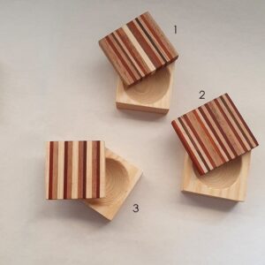 Caja de madera anillos