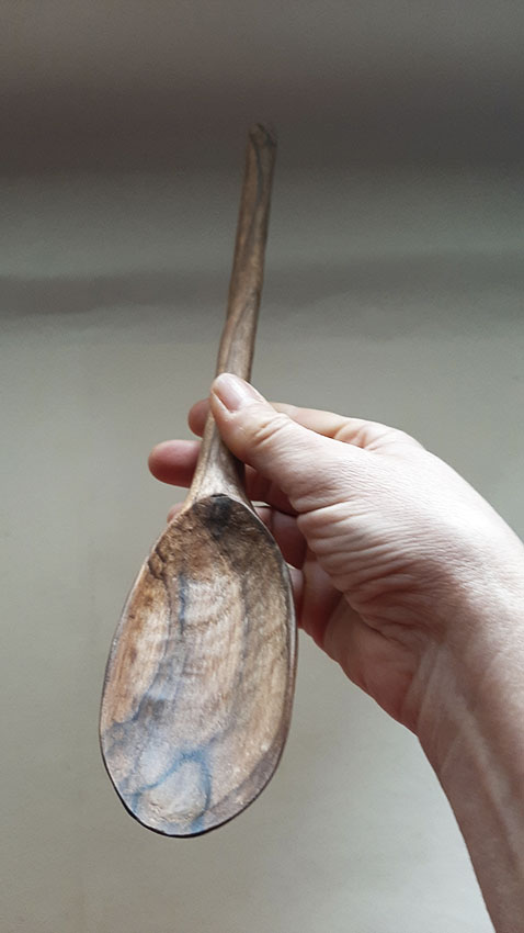 Cuchara madera de nogal Long