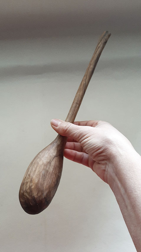 Cuchara madera de nogal. Long - Imagen 6