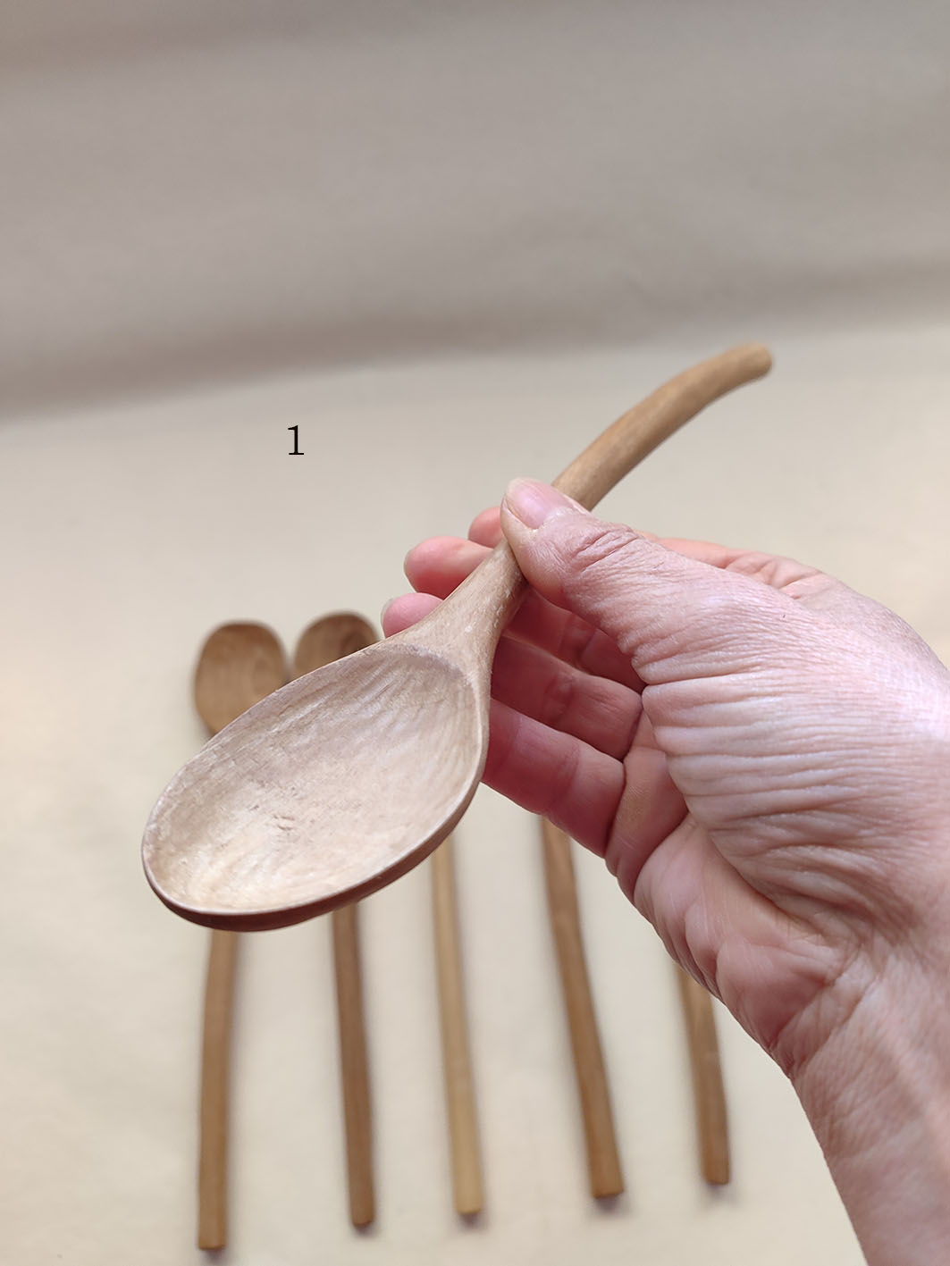 Cuchara de madera Kata. Nogal