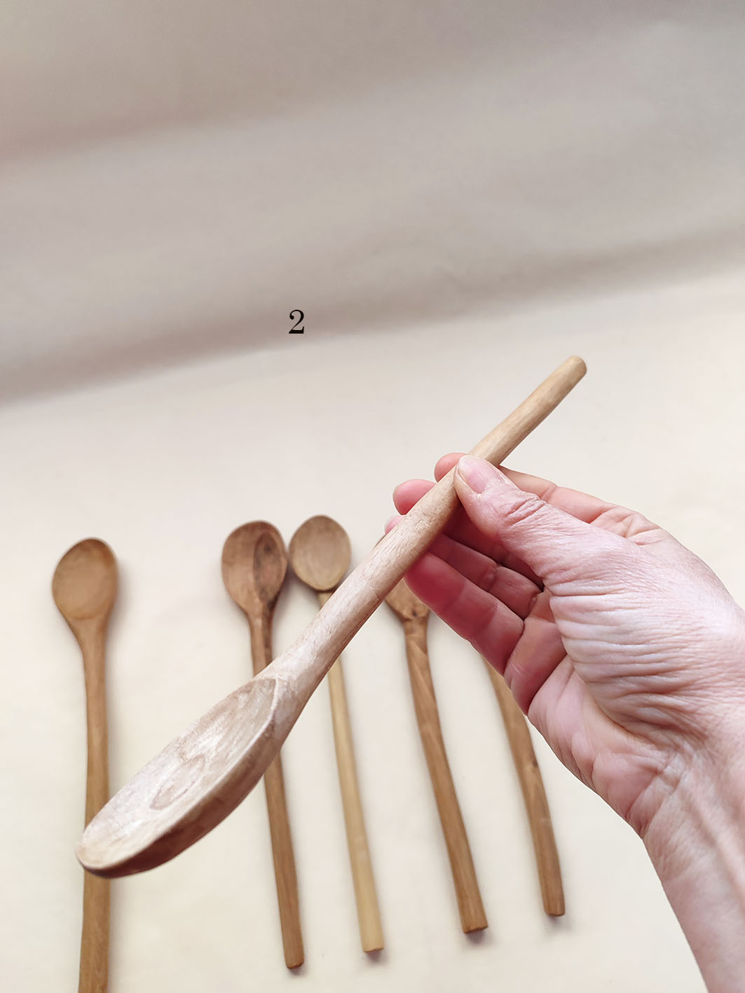 Cuchara de madera Kata. Nogal - Imagen 7
