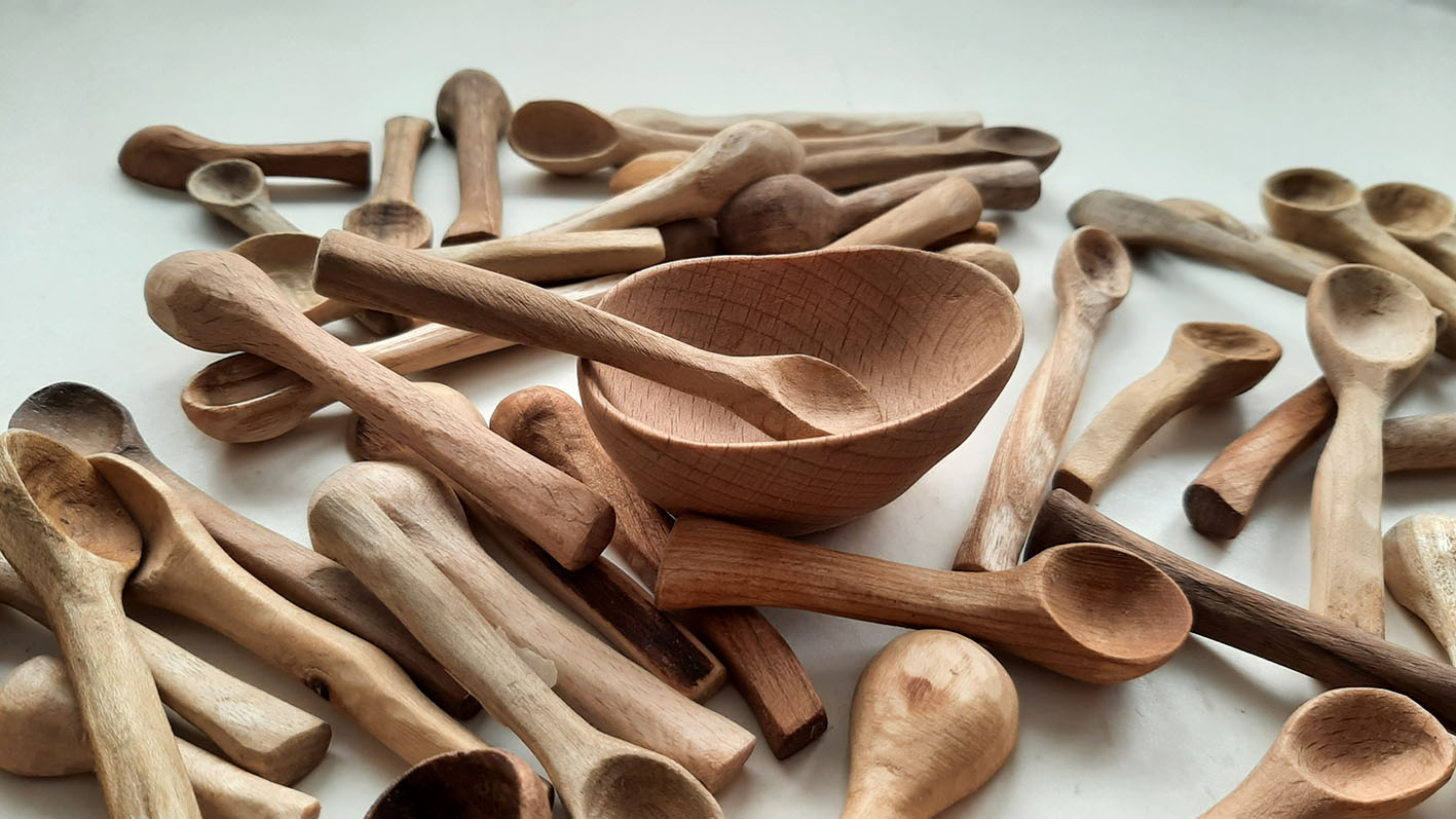 Mini cuchara maderas variadas. Especias - Imagen 10