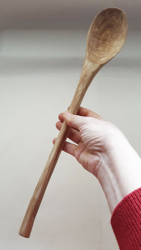 Cucharón madera de castaño. Big - Imagen 5