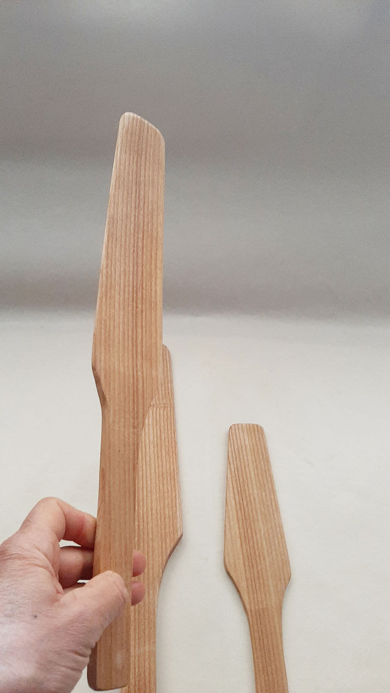 Espátula madera fresno artesana - Imagen 3