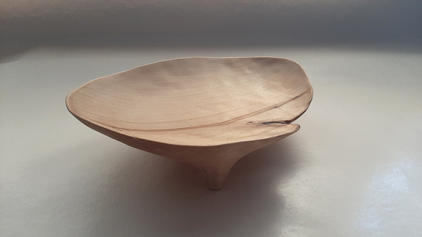 Plato Hoja madera abedul - Imagen 3