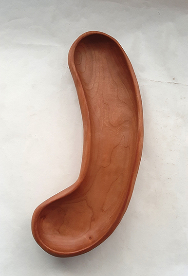 Cuenco madera de cerezo. Lobulado - Imagen 9