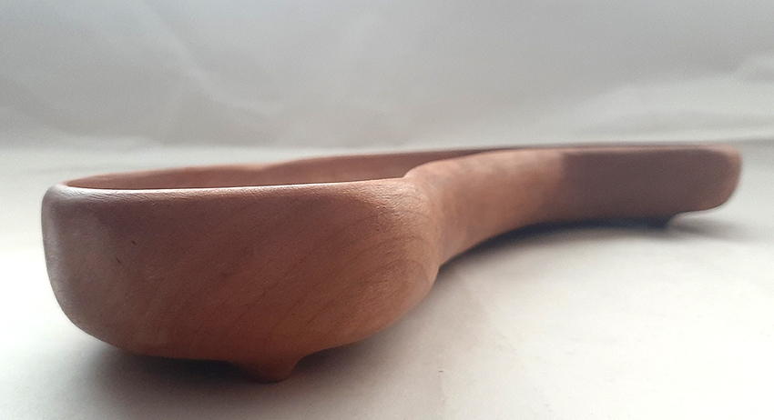 Cuenco madera de cerezo. Lobulado - Imagen 3