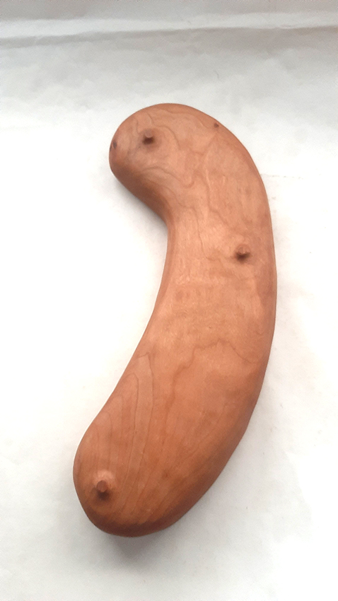 Cuenco madera de cerezo. Lobulado - Imagen 4