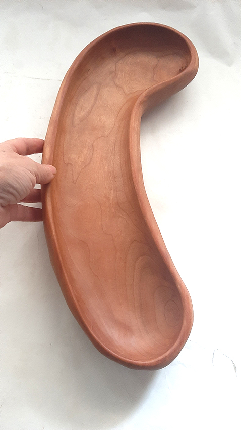 Cuenco madera de cerezo. Lobulado - Imagen 5