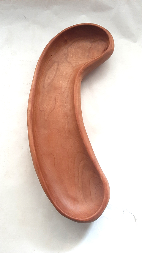 Cuenco madera de cerezo. Lobulado - Imagen 6