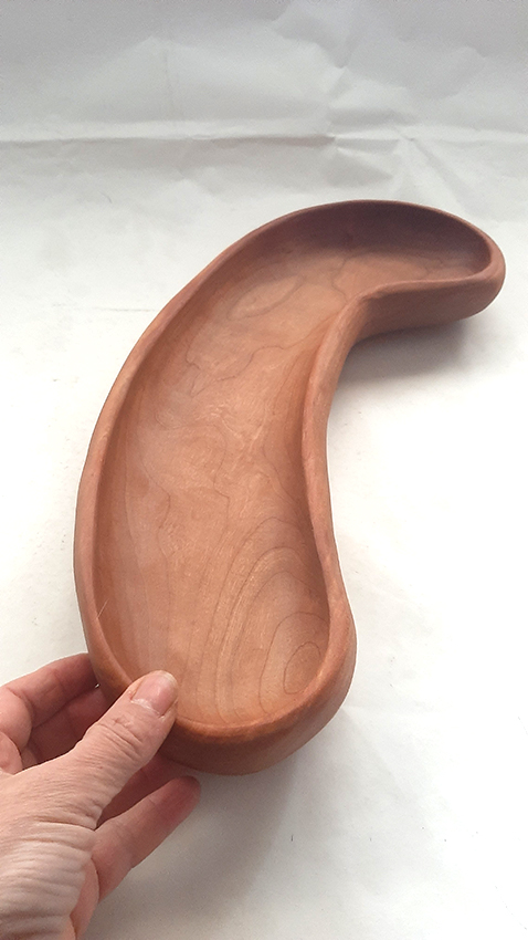 Cuenco madera de cerezo Lobulado