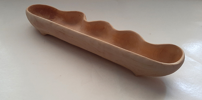 Escultura madera de abedul. 5 Ondas - Imagen 3