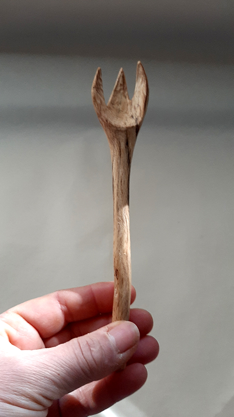 Tenedor madera de haya. Trío - Imagen 2