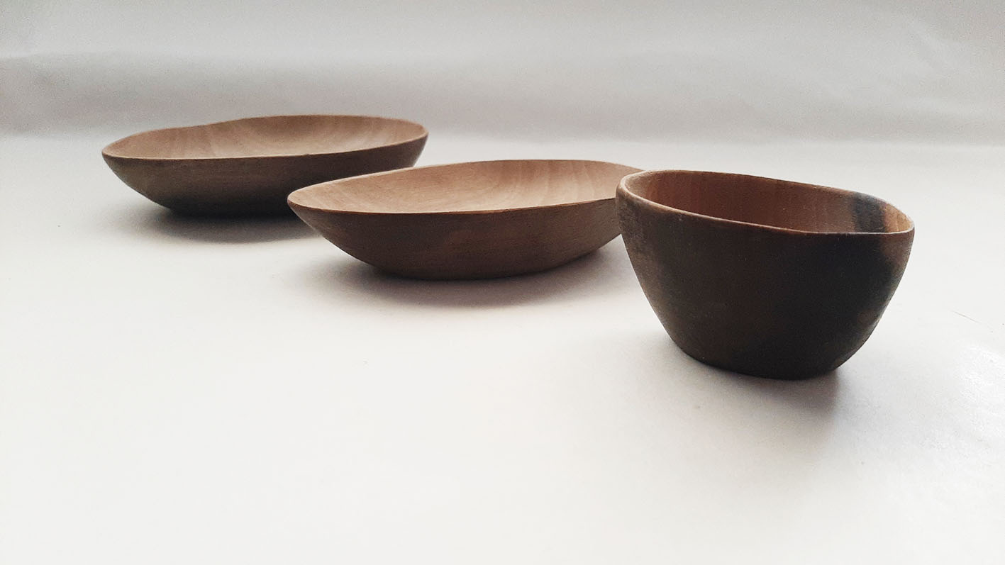 Plato cuenco madera nogal. A elegir - Imagen 2