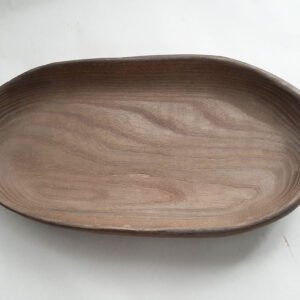 Plato madera fresno oscuro