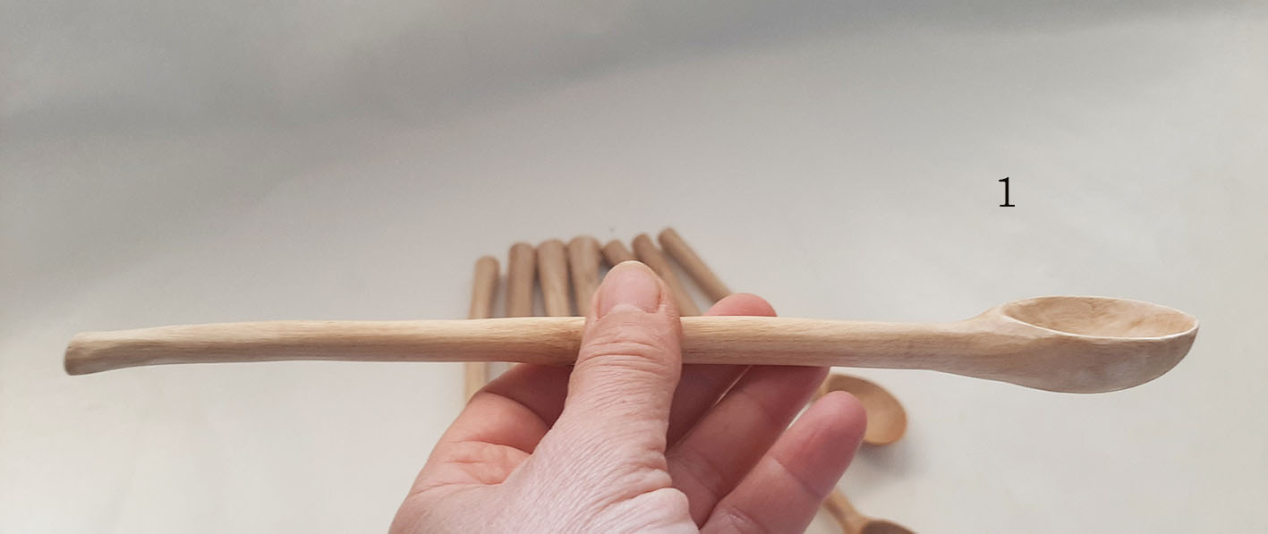 Cuchara redonda madera olivo - Imagen 4