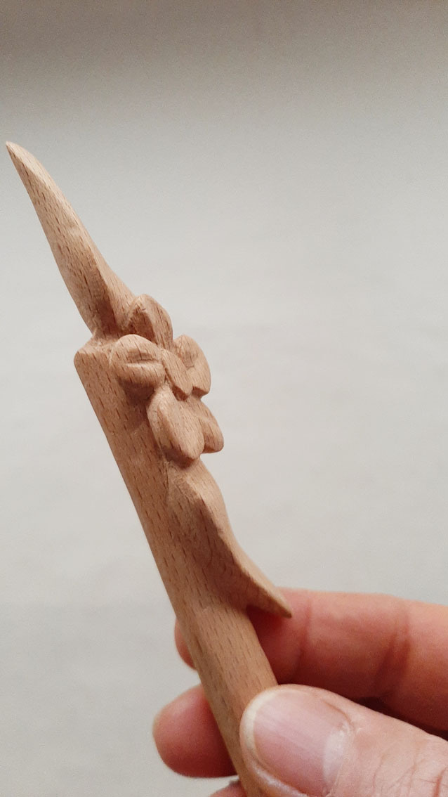 Cuchara madera haya Flor - Imagen 9