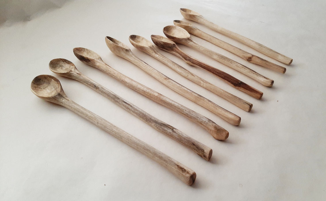 Cuchara larga madera laurel - Imagen 3
