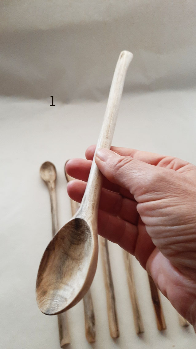 Cuchara larga madera laurel - Imagen 4