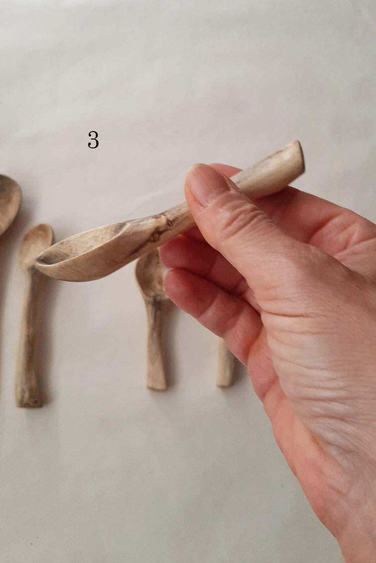 Cuchara pequeña madera laurel - Imagen 7