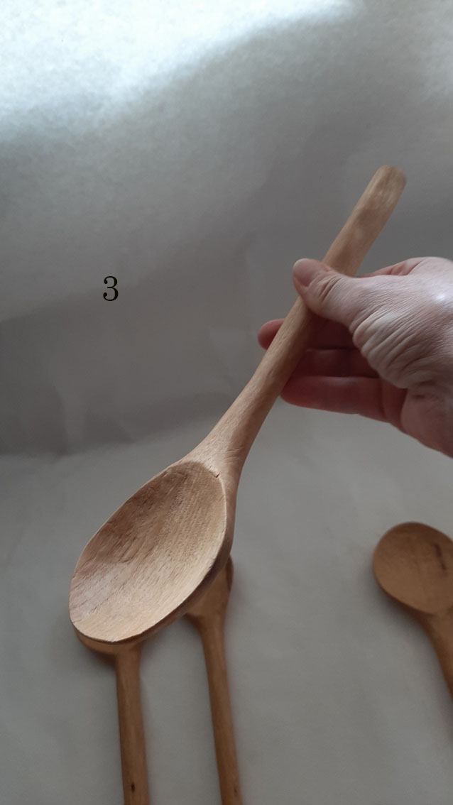 Cuchara madera roble grande - Imagen 7