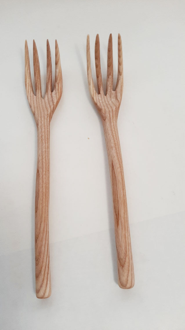 Tenedor grande madera fresno. Arnim - Imagen 4