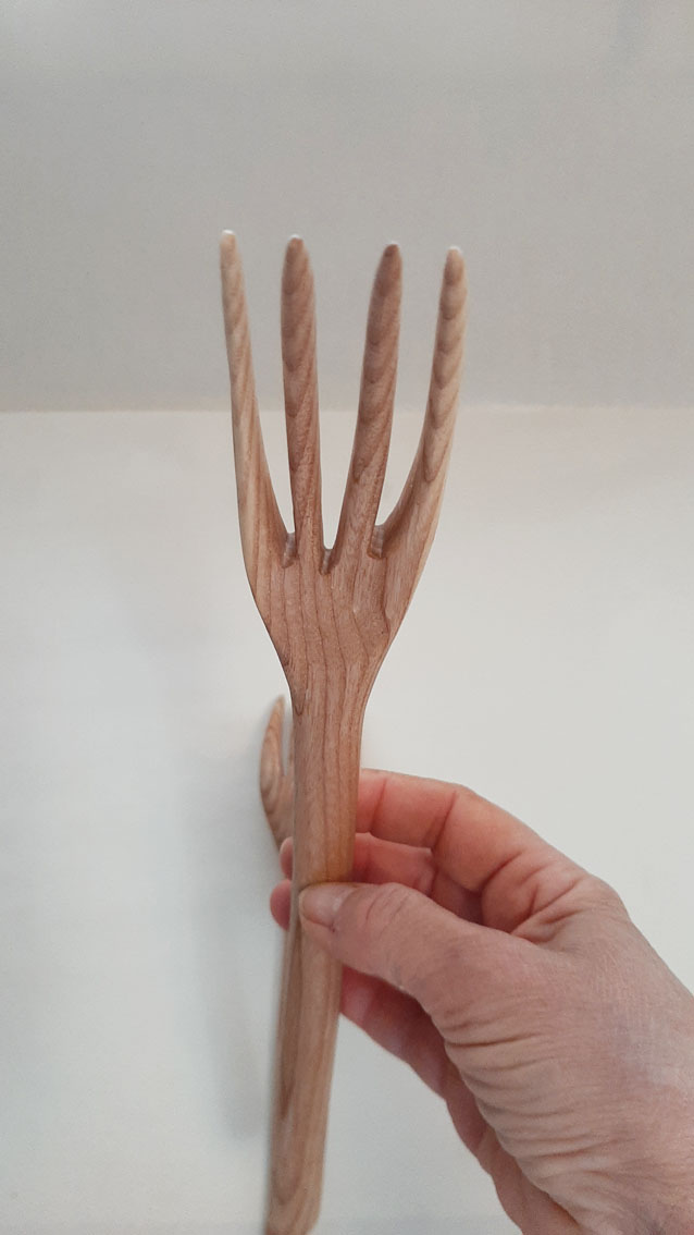Tenedor grande madera fresno. Arnim - Imagen 7