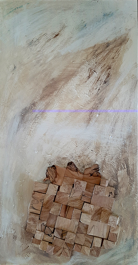 Cuadro madera Monotonía 15