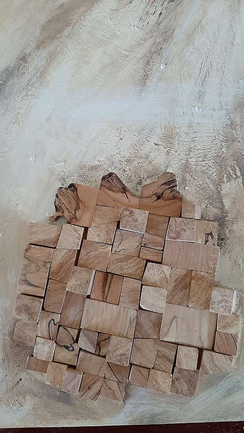 Cuadro madera Monotonía 15