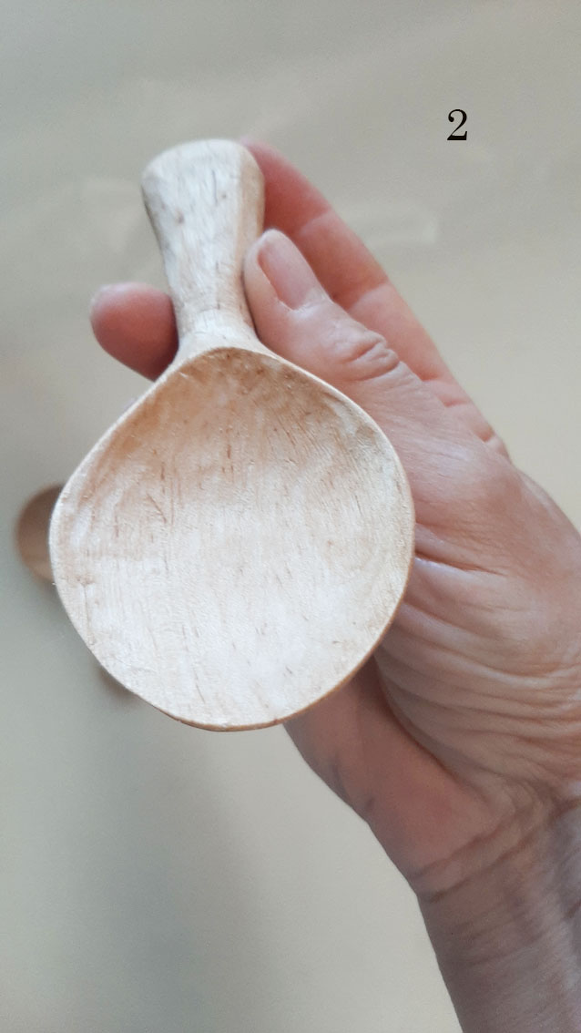Cuchara madera abedul café - Imagen 7