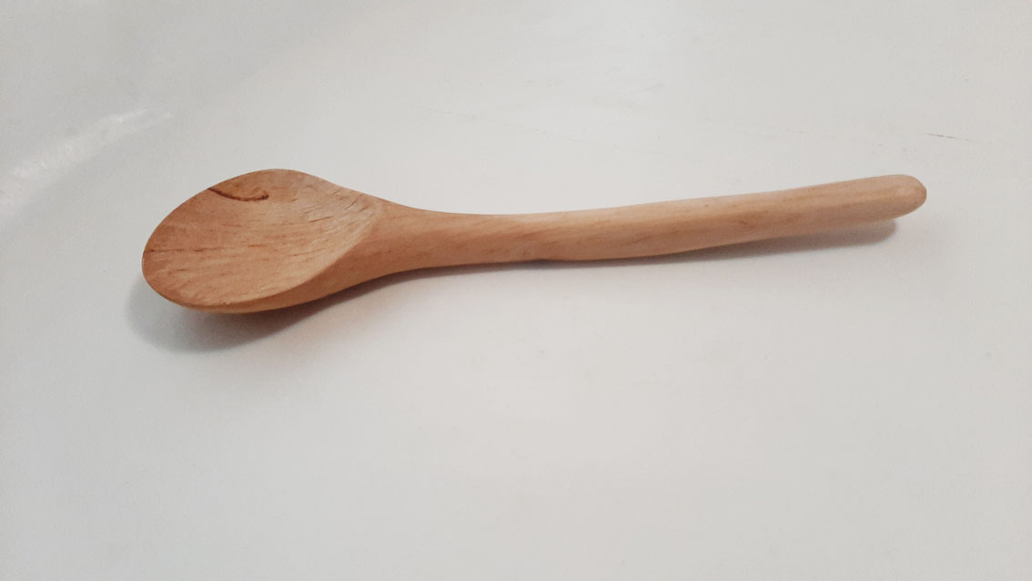 Cuchara madera abedul cocina - Imagen 3