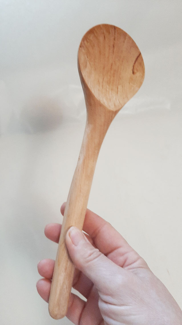 Cuchara madera abedul cocina - Imagen 4