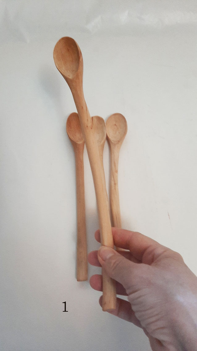 Cuchara larga madera abedul - Imagen 4
