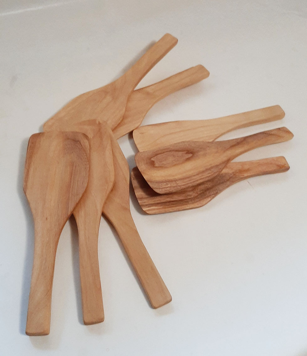 Espátula ancha madera castaño - Imagen 2