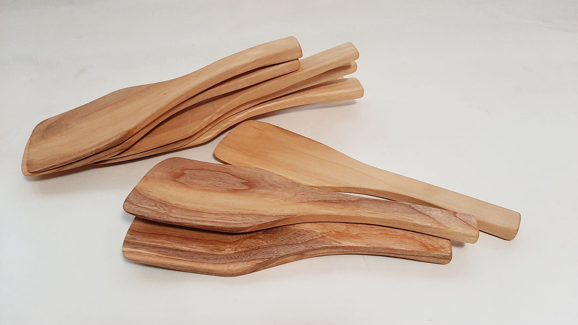 Espátula ancha madera castaño - Imagen 8