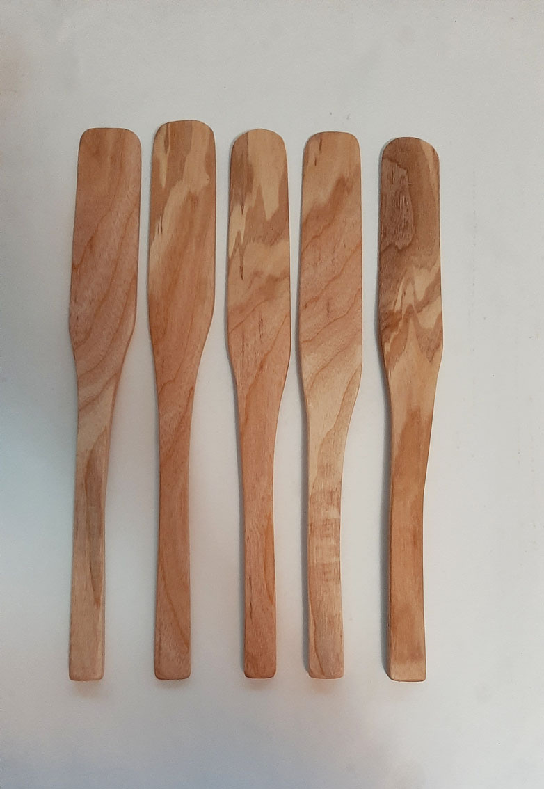 Espátula fina madera castaño