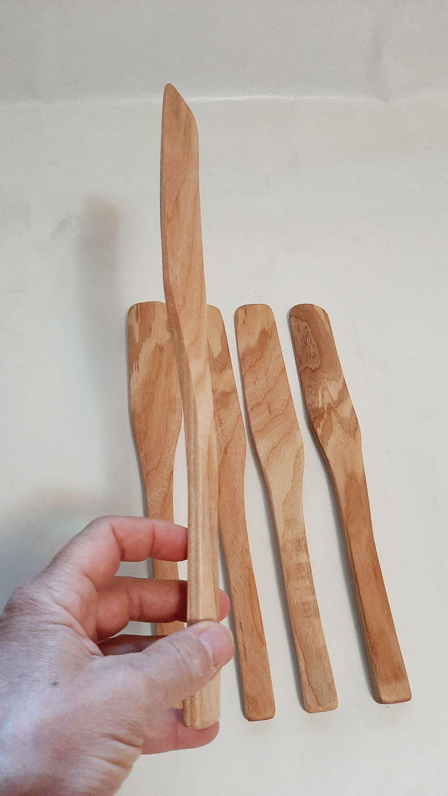 Espátula fina madera castaño - Imagen 4