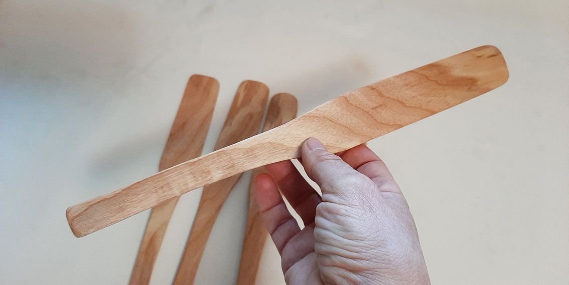 Espátula fina madera castaño - Imagen 8
