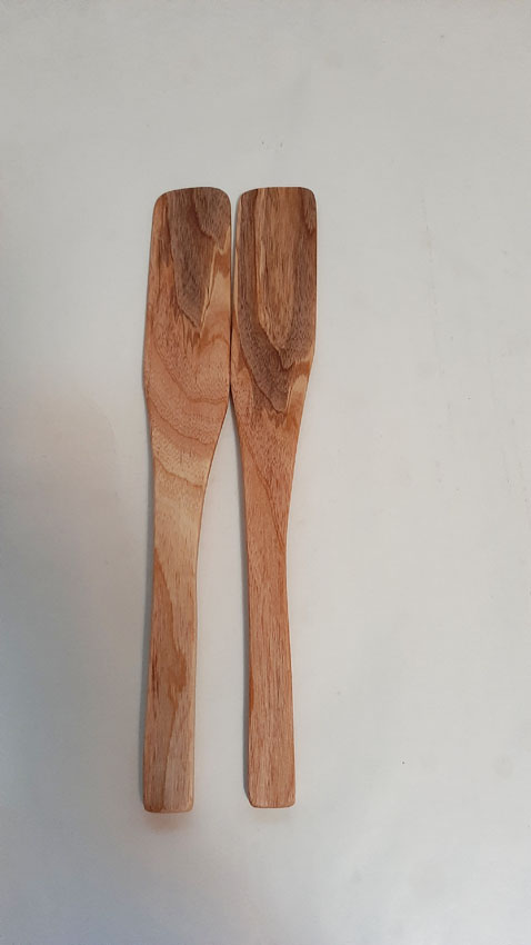 Espátula mediana madera castaño
