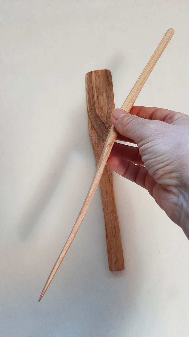 Espátula mediana madera castaño - Imagen 4
