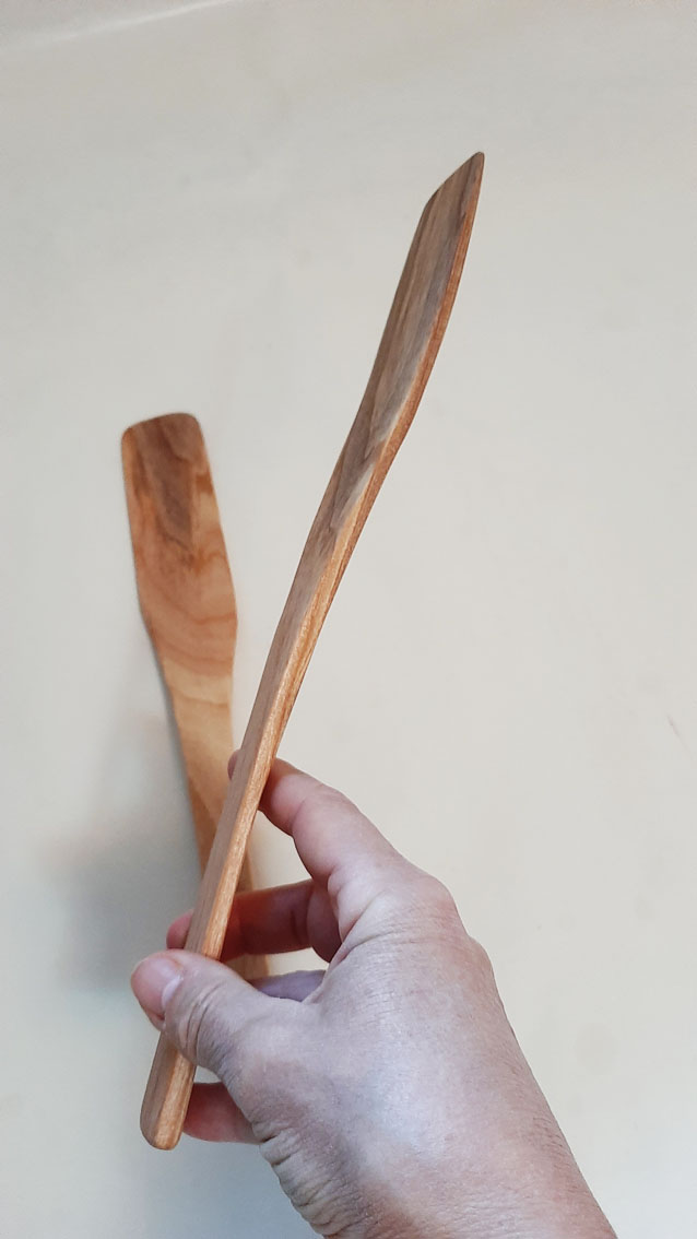 Espátula mediana madera castaño - Imagen 5
