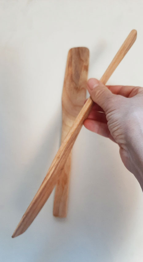 Espátula mediana madera castaño - Imagen 6