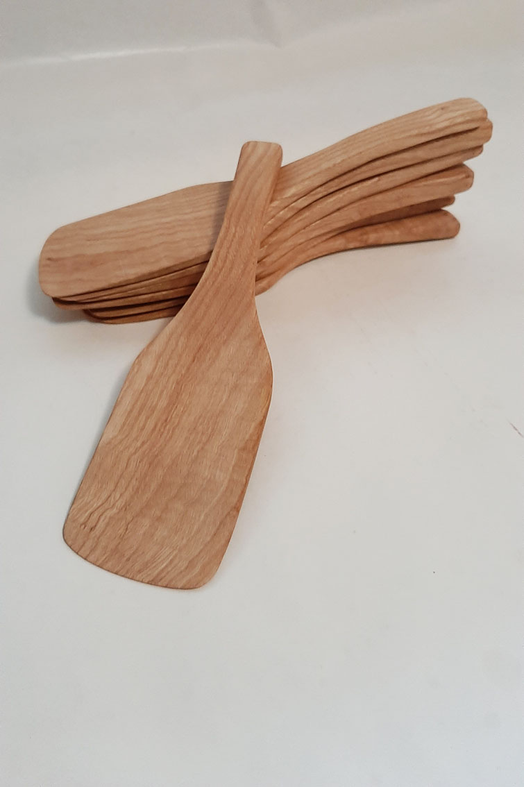 Espátula ancha madera nogal
