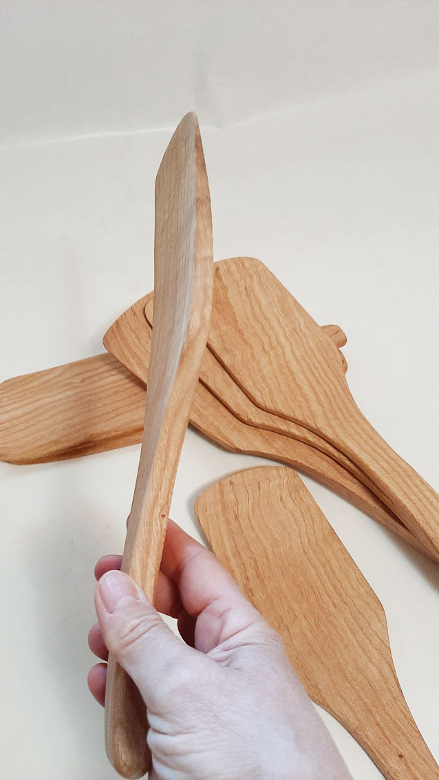 Espátula ancha madera nogal - Imagen 4