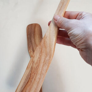 Espátula grande madera castaño