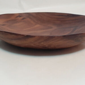 Plato grande madera nogal