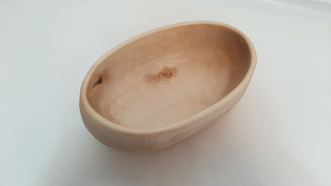 Cuenco madera abedul grande