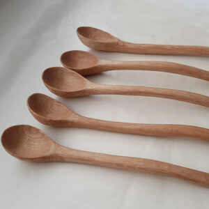 Cuchara curva madera castaño