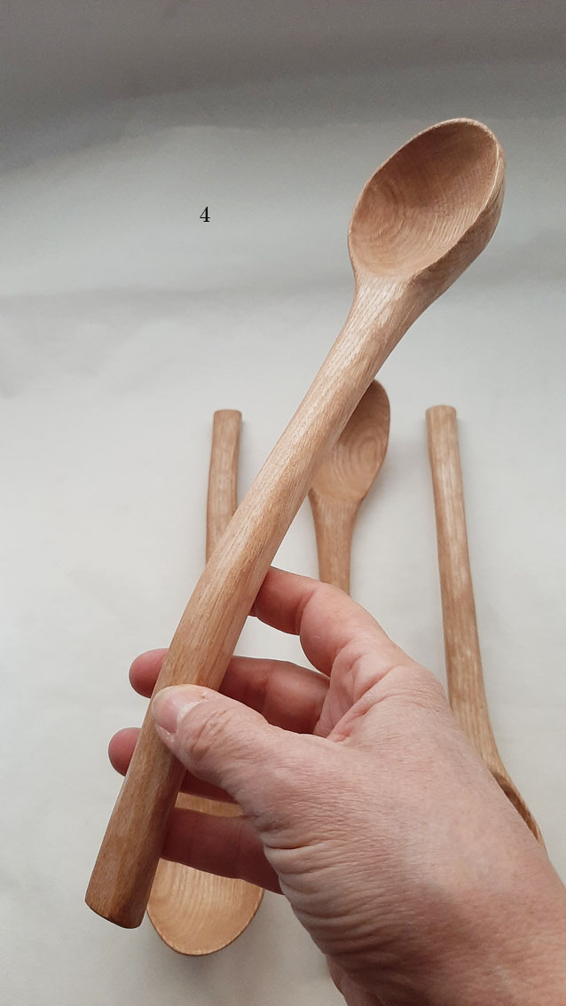 Cuchara curva madera castaño - Imagen 7